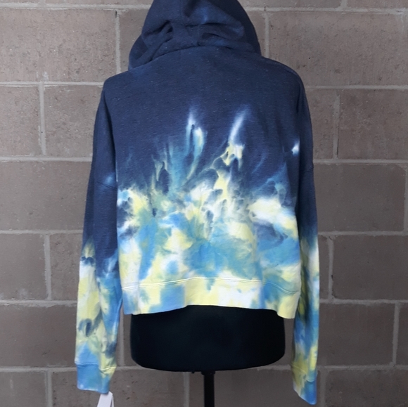 Calvin Klein Tie Dye Relaxed Copped Hoodie - Picture 6 of 8